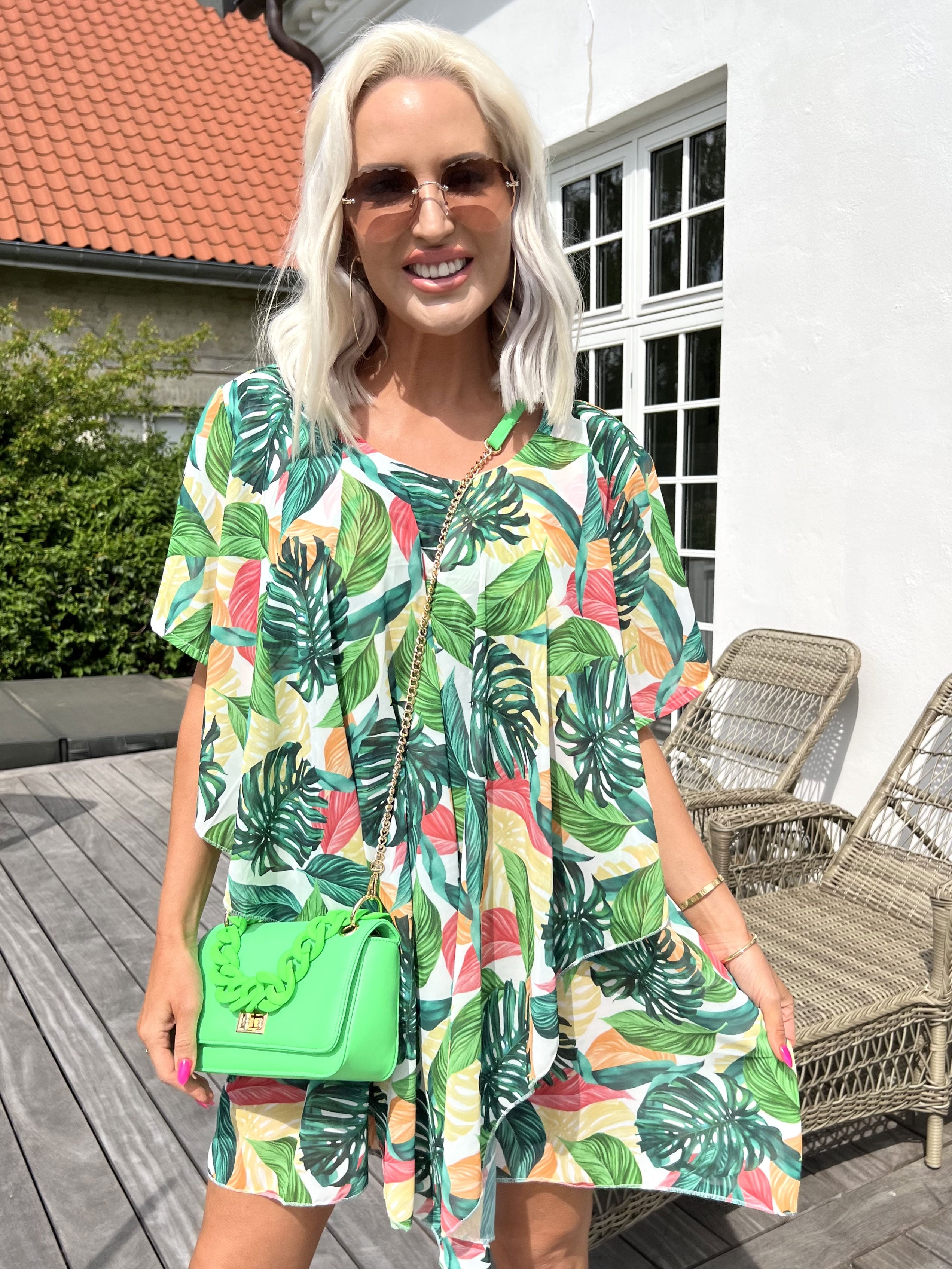 Wanda - Tunika klänning i chiffong